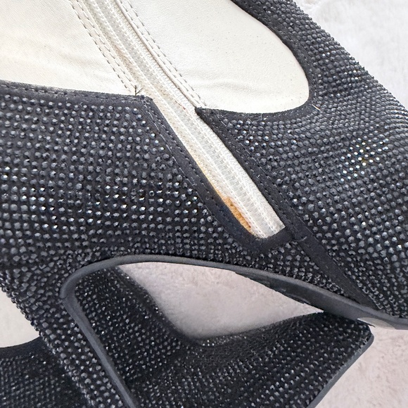 INC Womens Iresa Embellished Cowboy, Western Boots Ivory - Picture 6 of 9